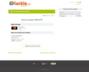 Espera la confirmación del depósito