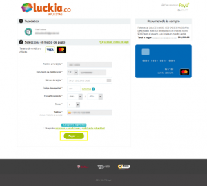 Ingresa los datos de tu tarjeta de crédito