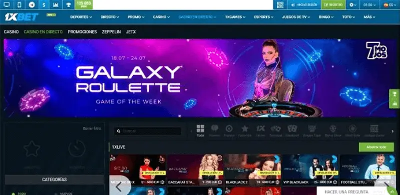 1xbet casino en vivo