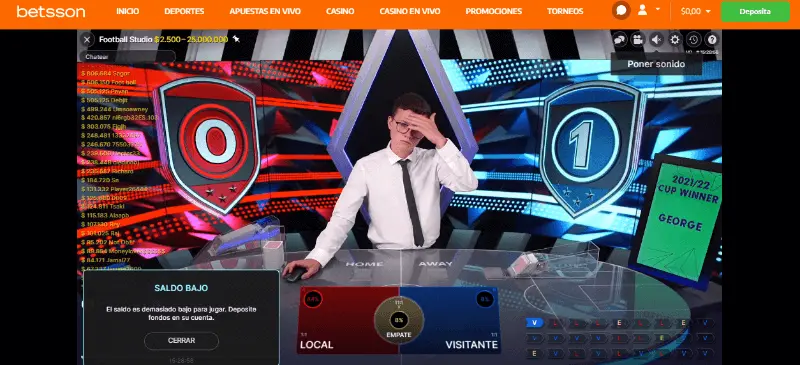 betsson casino en vivo