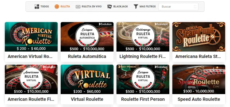 Luckia Colombia: Juegos de casino