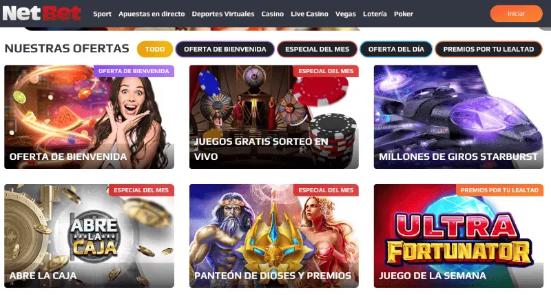 Netbet Colombia: promociones