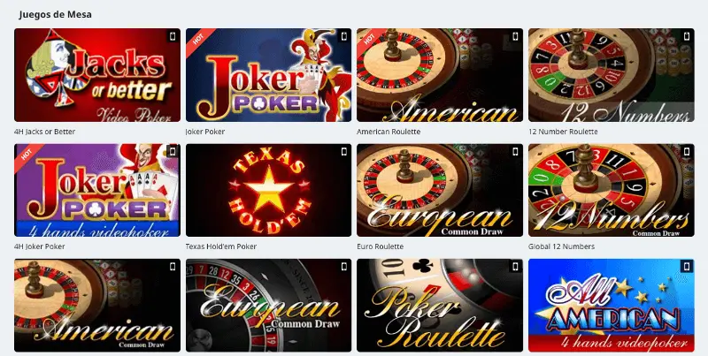 Betfair casino: juegos de mesa