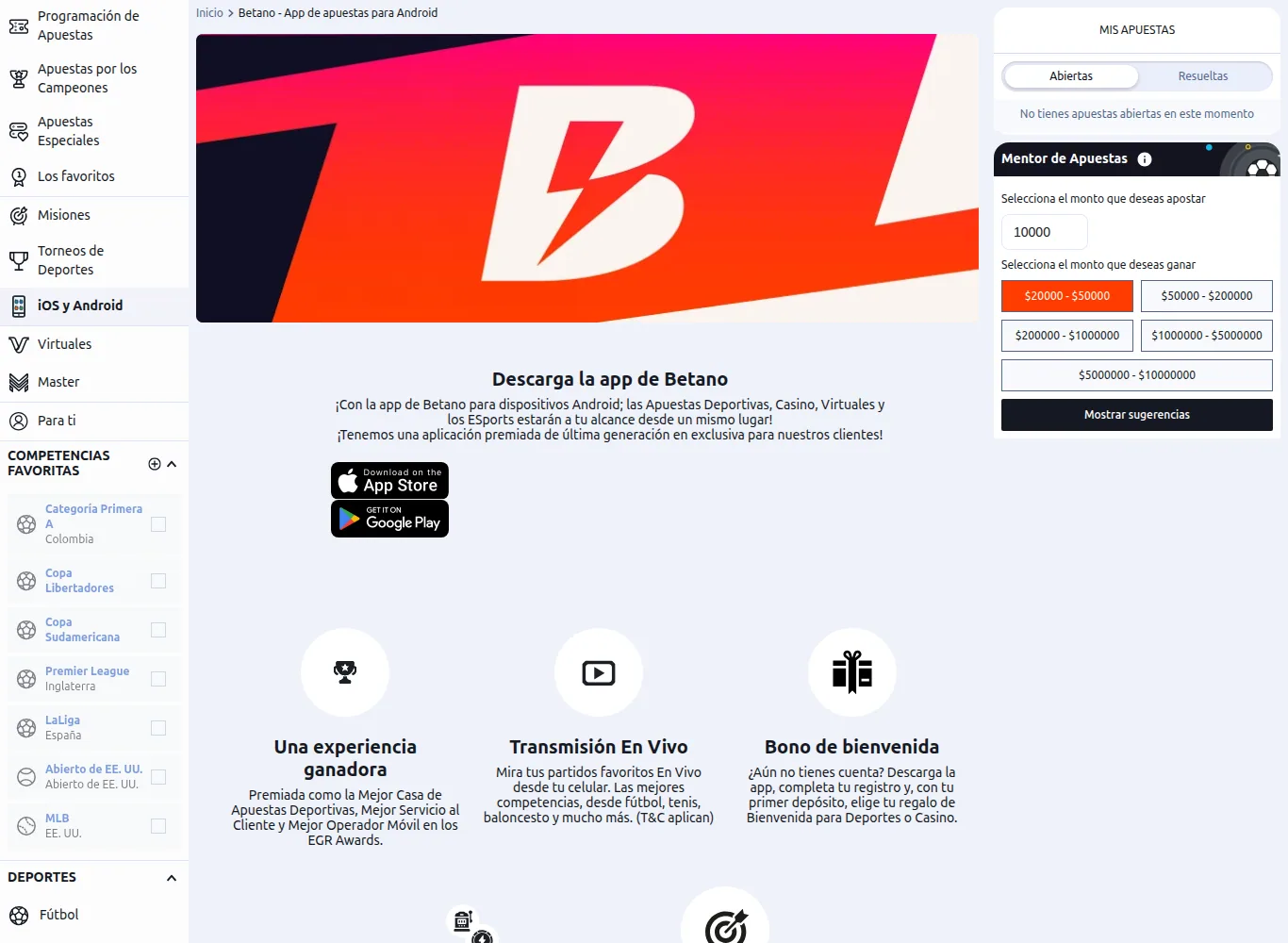 Betano app para celular