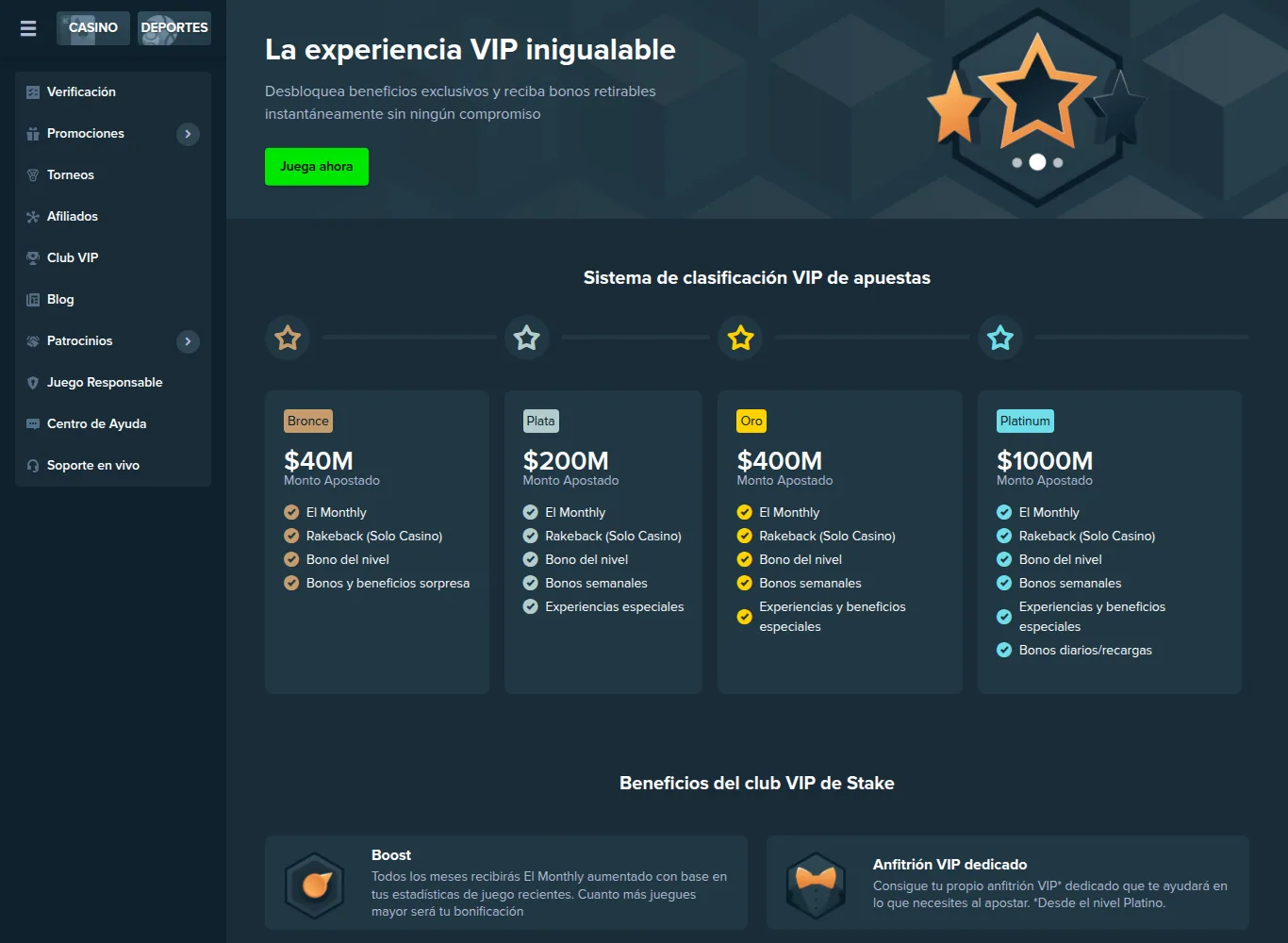 Stake Club VIP