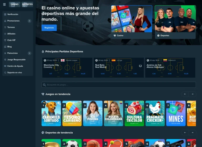 Stake Colombia página principal
